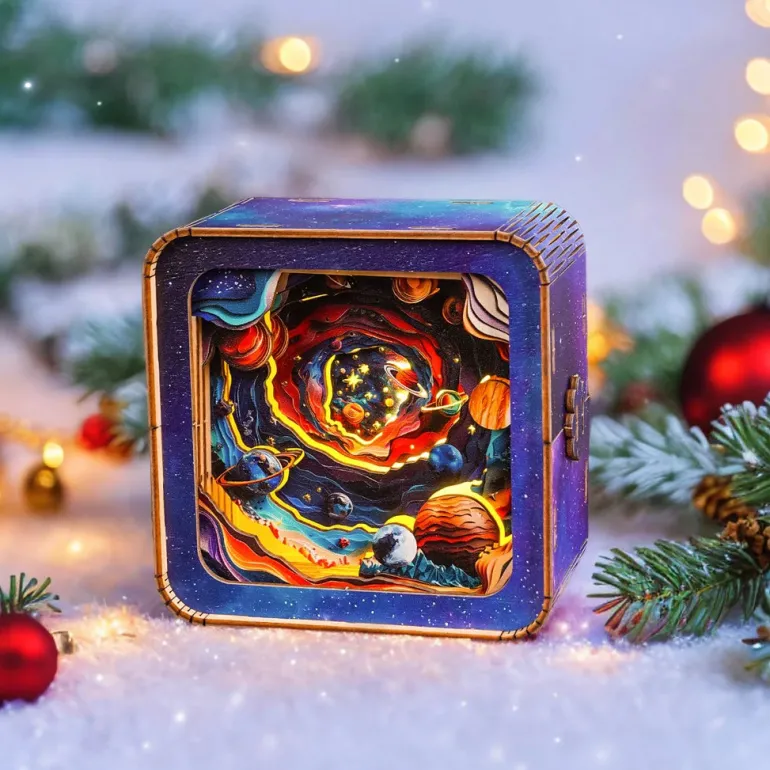 Woodbests - Cosmic Odyssey Kit - 3D Wooden Puzzle Night Light