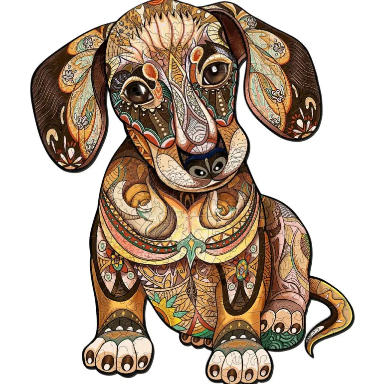 Woodbests - Dachshund Wooden Jigsaw Puzzle (250-300pcs)