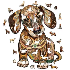 Woodbests - Dachshund Wooden Jigsaw Puzzle (250-300pcs)
