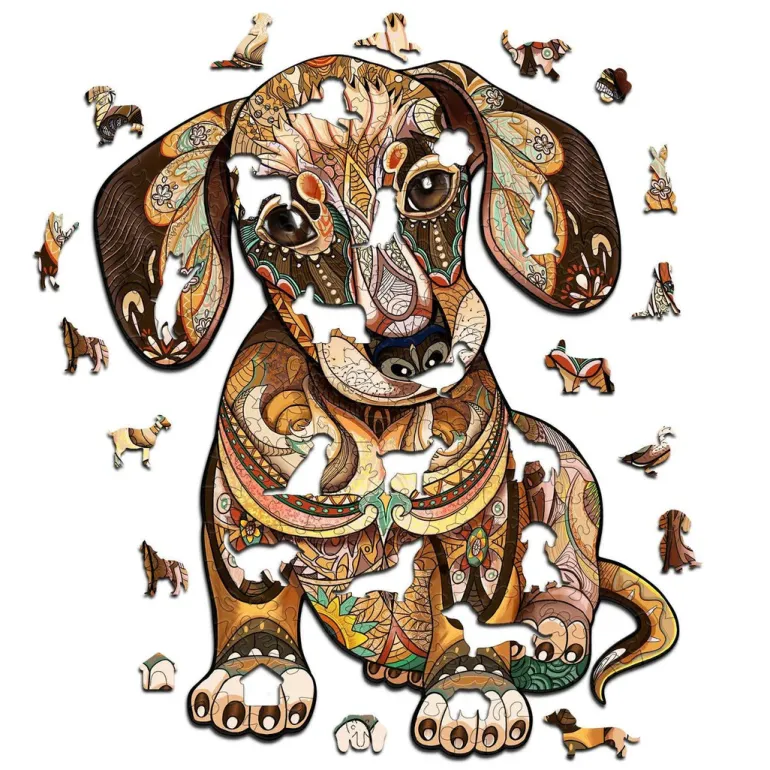 Woodbests - Dachshund Wooden Jigsaw Puzzle (250-300pcs)