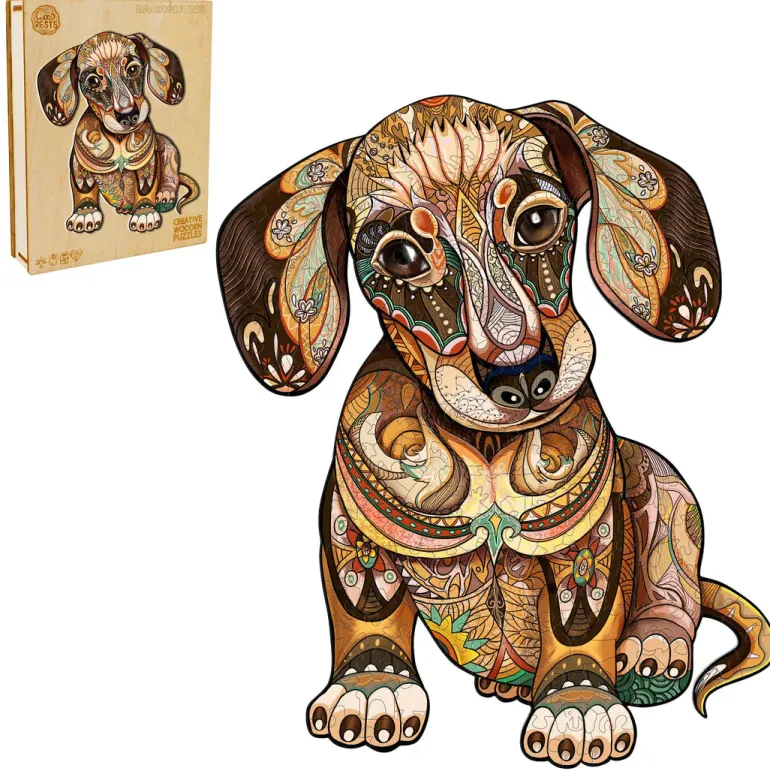 Woodbests - Dachshund Wooden Jigsaw Puzzle (250-300pcs)