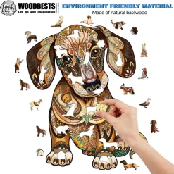 Woodbests - Dachshund Wooden Jigsaw Puzzle (250-300pcs)