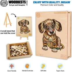 Woodbests - Dachshund Wooden Jigsaw Puzzle (250-300pcs)