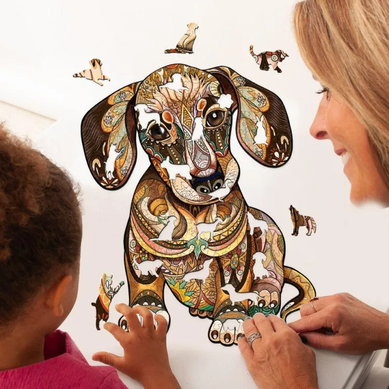 Woodbests - Dachshund Wooden Jigsaw Puzzle (250-300pcs)
