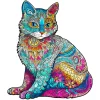 Woodbests - Elegant Cat Wooden Jigsaw Puzzle (90-120pcs)