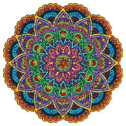 Woodbests - Flower Mandala Wooden Jigsaw Puzzle(250-300pcs)