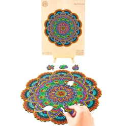 Woodbests - Flower Mandala Wooden Jigsaw Puzzle(250-300pcs)