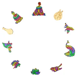 Woodbests - Flower Mandala Wooden Jigsaw Puzzle(250-300pcs)