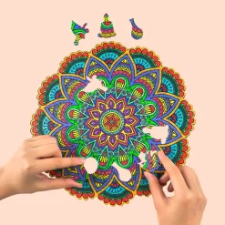 Woodbests - Flower Mandala Wooden Jigsaw Puzzle(250-300pcs)