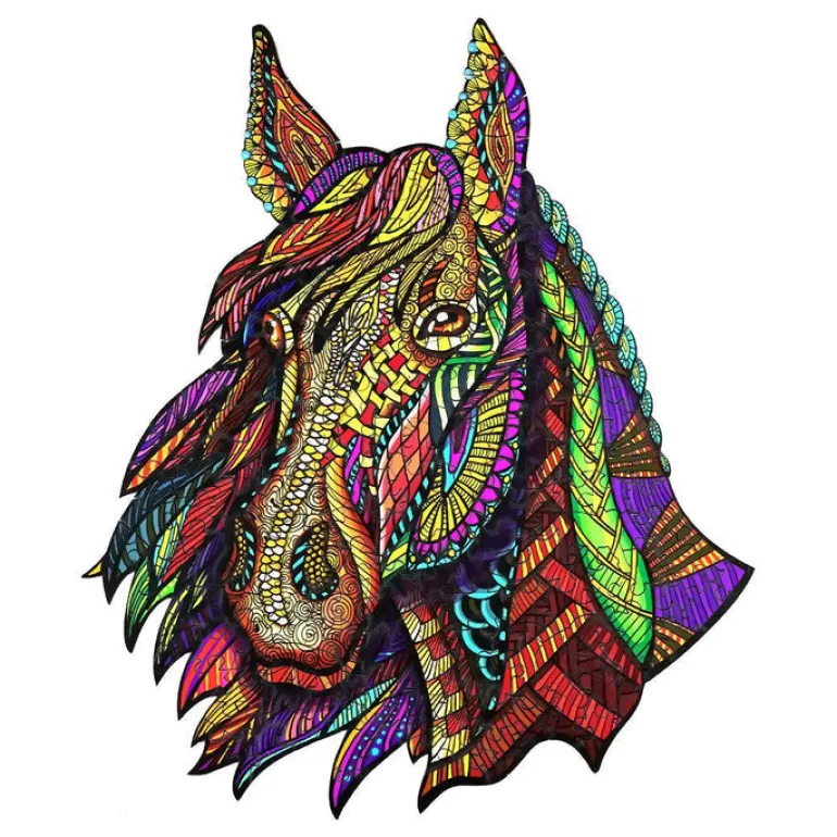 Woodbests - Galloping Horse Wooden Jigsaw Puzzle (90-120pcs)