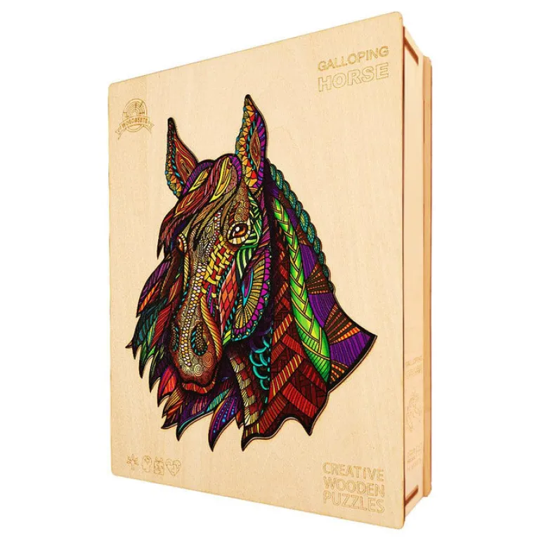 Woodbests - Galloping Horse Wooden Jigsaw Puzzle (90-120pcs)