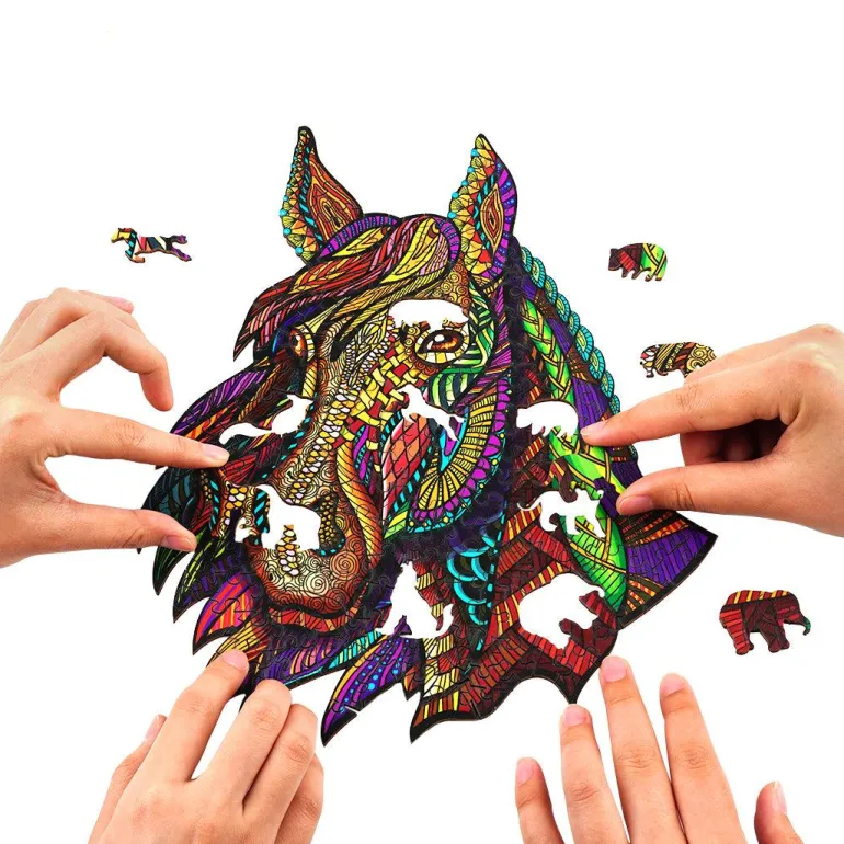 Woodbests - Galloping Horse Wooden Jigsaw Puzzle (90-120pcs)