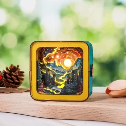 Woodbests - Golden River in Forest Kit - 3D Wooden Puzzle Night Light