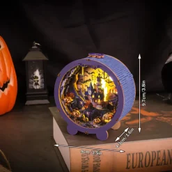 Woodbests - Halloween Castle Kit - 3D Wooden Puzzle Night Light