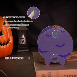 Woodbests - Halloween Castle Kit - 3D Wooden Puzzle Night Light