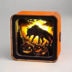 Woodbests - Halloween Wolf Kit - 3D Wooden Puzzle Night Light