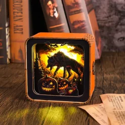 Woodbests - Halloween Wolf Kit - 3D Wooden Puzzle Night Light