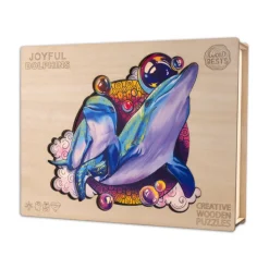 Woodbests - Joyful Dolphin Wooden Jigsaw Puzzle (90-120pcs)