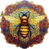 Woodbests - Mandala Bee Wooden Jigsaw Puzzle (90-120pcs)