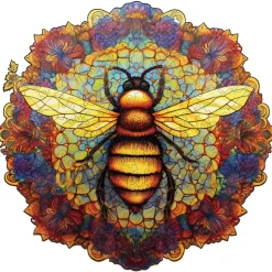 Woodbests - Mandala Bee Wooden Jigsaw Puzzle (90-120pcs)