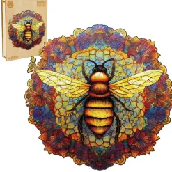 Woodbests - Mandala Bee Wooden Jigsaw Puzzle (90-120pcs)