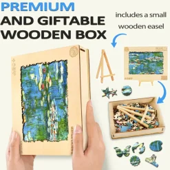 Woodbests - Monet's Water Lilies-2 Wooden Jigsaw Puzzle (250-300pcs)