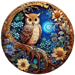 Woodbests - Moonlight Owl Wooden Jigsaw Puzzle (160-200pcs)