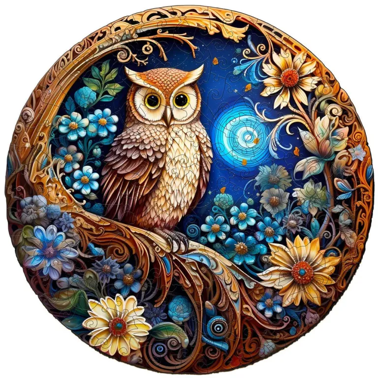 Woodbests - Moonlight Owl Wooden Jigsaw Puzzle (160-200pcs)