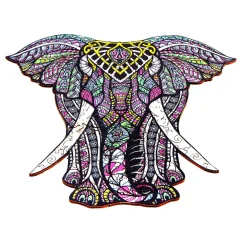 Woodbests - Noble Elephant Wooden Jigsaw Puzzle(250-300pcs)
