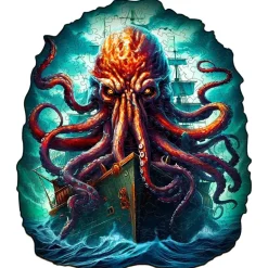 Woodbests - Octopus Monster Wooden Jigsaw Puzzle (160-200pcs)