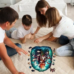 Woodbests - Octopus Monster Wooden Jigsaw Puzzle (160-200pcs)