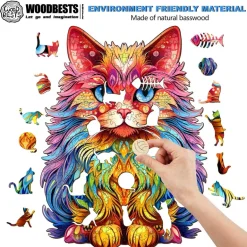 Woodbests - Persian Cat-3 Wooden Jigsaw Puzzle (160-200pcs)