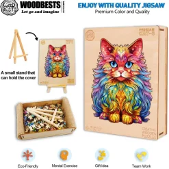Woodbests - Persian Cat-3 Wooden Jigsaw Puzzle (160-200pcs)