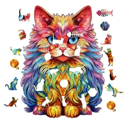 Woodbests - Persian Cat-3 Wooden Jigsaw Puzzle (160-200pcs)