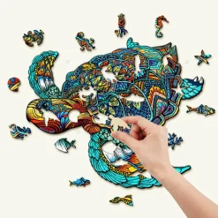 Woodbests - Resolute Turtle Wooden Jigsaw Puzzle (250-300pcs)