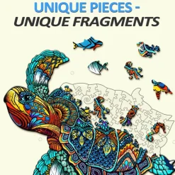 Woodbests - Resolute Turtle Wooden Jigsaw Puzzle (250-300pcs)