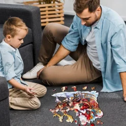 Woodbests - Santa and Rudolph Wooden Jigsaw Puzzle (90-120pcs)