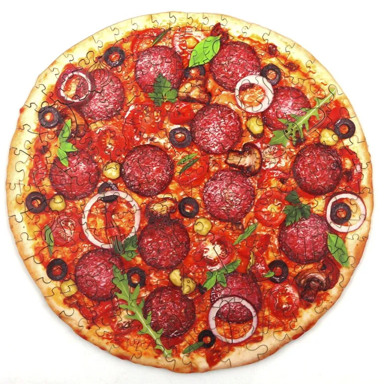 Woodbests - Sausage Pizza Wooden Jigsaw Puzzle(250-300pcs)
