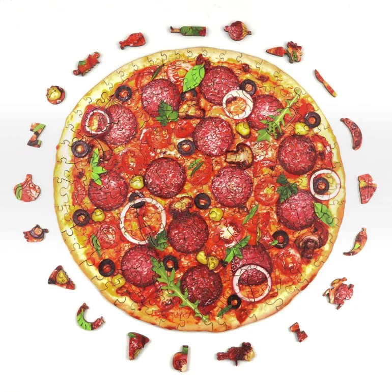 Woodbests - Sausage Pizza Wooden Jigsaw Puzzle(250-300pcs)
