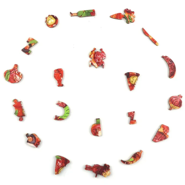 Woodbests - Sausage Pizza Wooden Jigsaw Puzzle(250-300pcs)