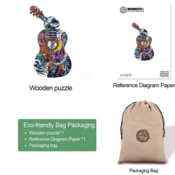 Woodbests - Silent Guitar Wooden Jigsaw Puzzle(250-300pcs)