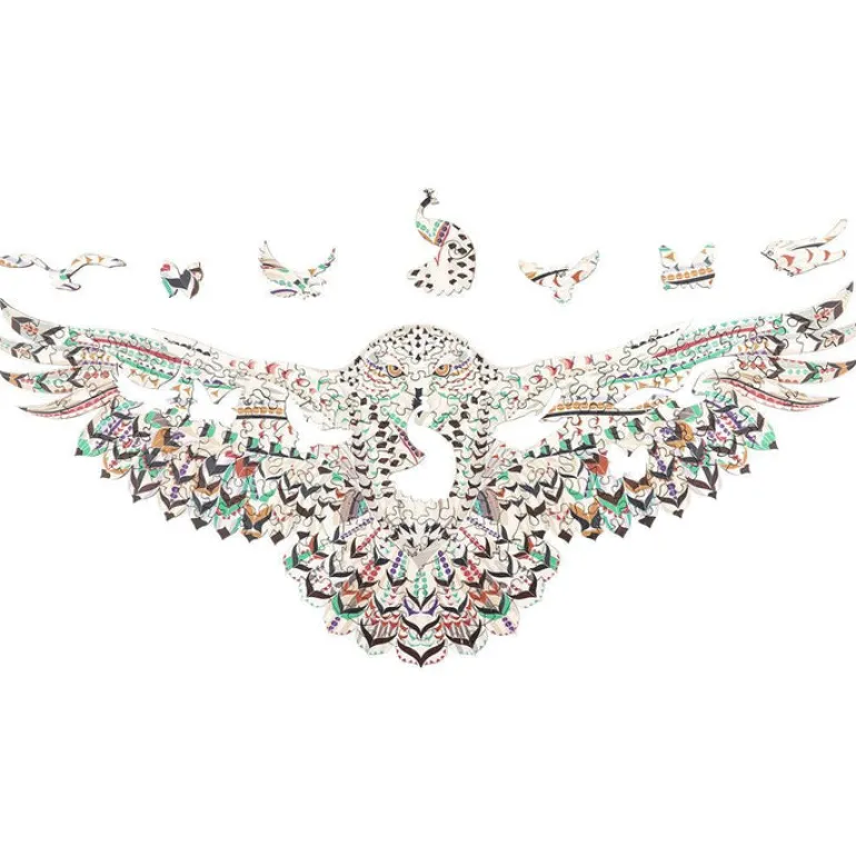 Woodbests - Snowy Owl Wooden Jigsaw Puzzle (160-200pcs)