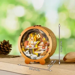 Woodbests - Squirrel's Reading Kit - 3D Wooden Puzzle Night Light