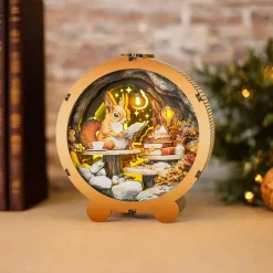 Woodbests - Squirrel's Reading Kit - 3D Wooden Puzzle Night Light