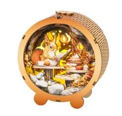 Woodbests - Squirrel's Reading Kit - 3D Wooden Puzzle Night Light