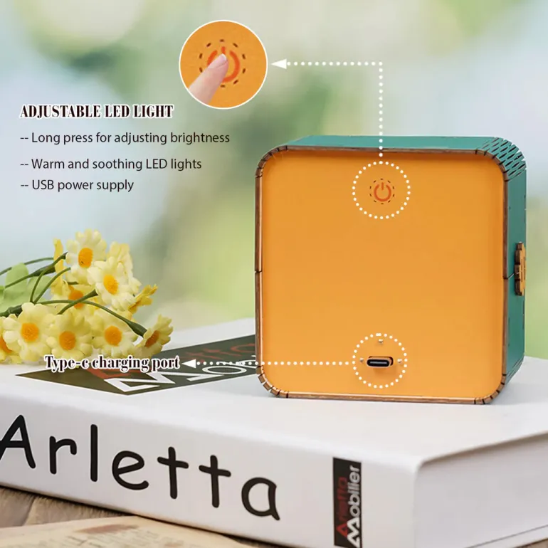 Woodbests - Sunset Wilderness Path Kit - 3D Wooden Puzzle Night Light