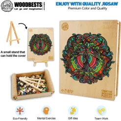 Woodbests - Tree Of Life Wooden Jigsaw Puzzle (160-200pcs)