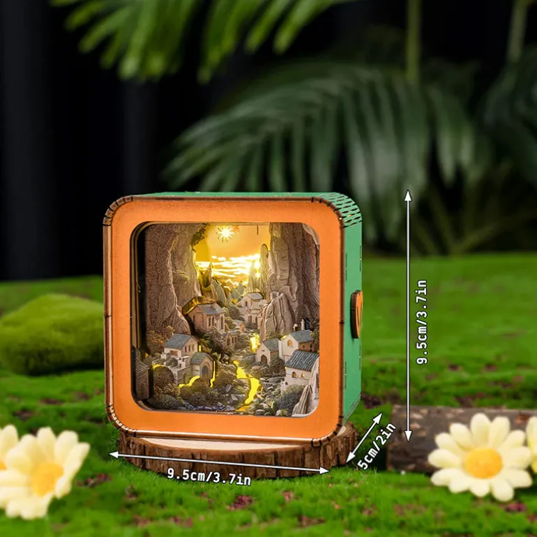Woodbests - Valley Village Kit - 3D Wooden Puzzle Night Light