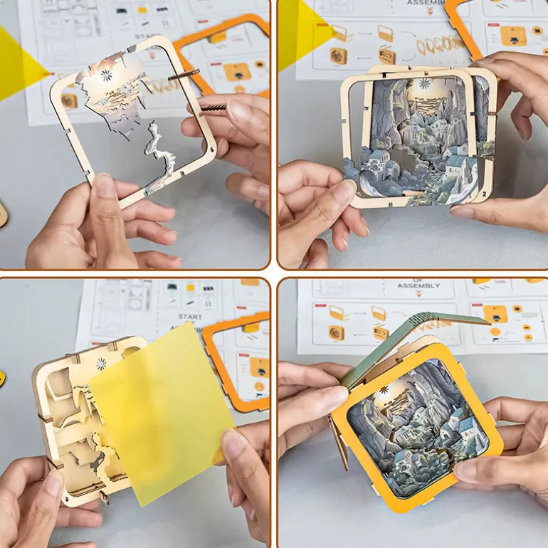 Woodbests - Valley Village Kit - 3D Wooden Puzzle Night Light