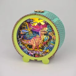 Woodbests - Volcano Dinosaur Kit - 3D Wooden Puzzle Night Light